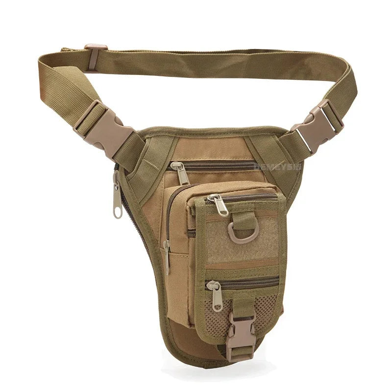 Borsa tattica da combattimento per tiro in vita Borsa da gamba regolabile per escursionismo Caccia Marsupi Molle Drop Leg Bag