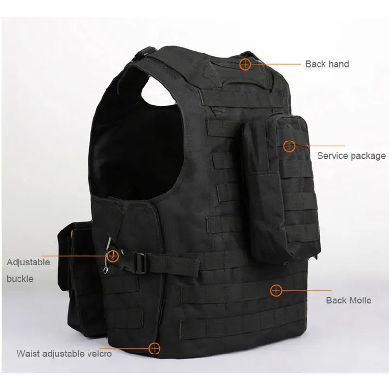 Gilet tattico CS Gioco Airsoft Assault Molle Gilet Attrezzatura Abbigliamento outdoor Caccia Gilet mimetico Gilet di sicurezza da combattimento
