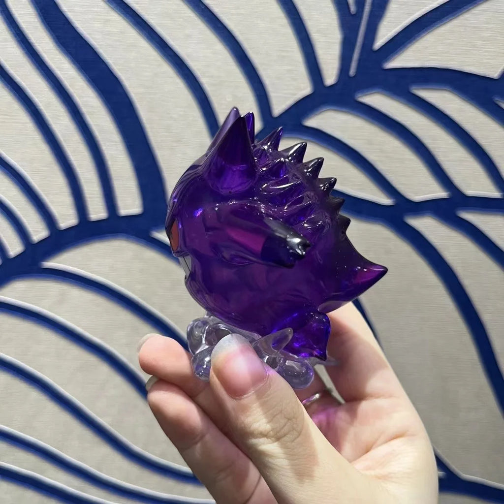 New 8cm Pokemon Figure Snorlax  Gengar Transparent Action Figure Statue Anime Model Doll Decoraion Collectible Toys Gift Pvc