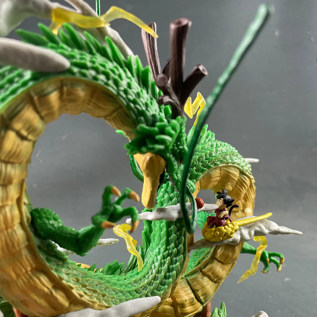 Anime Dragon Ball Z Shenron Figure with kid goku Figurine 20.5CM PVC Action figures Shenlong DBZ Collectible Model Statue Toys