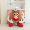 Carino Mr e Mrs Testa di patate Peluche Bella farcita Toy Story Anime Peluche Bambola addormentata Cuscino Coperta Pisolino Regali di Natale Ragazza
