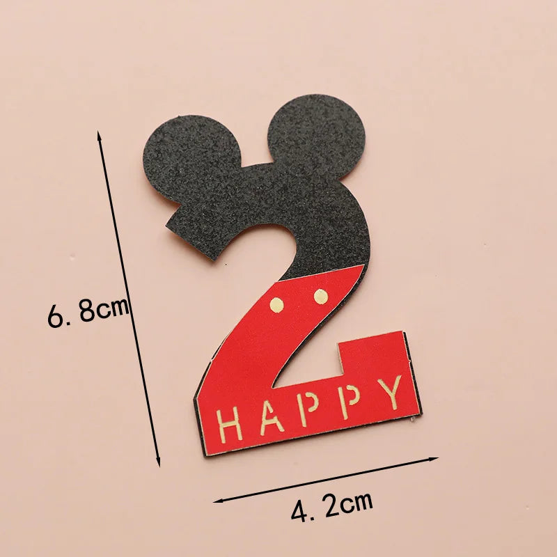 Cartoon Mickey Minnie Mouse Baking Cake Decoration Ornaments Cake Topper for Kids Birthday Party Decoration Supplies Toys Gifts