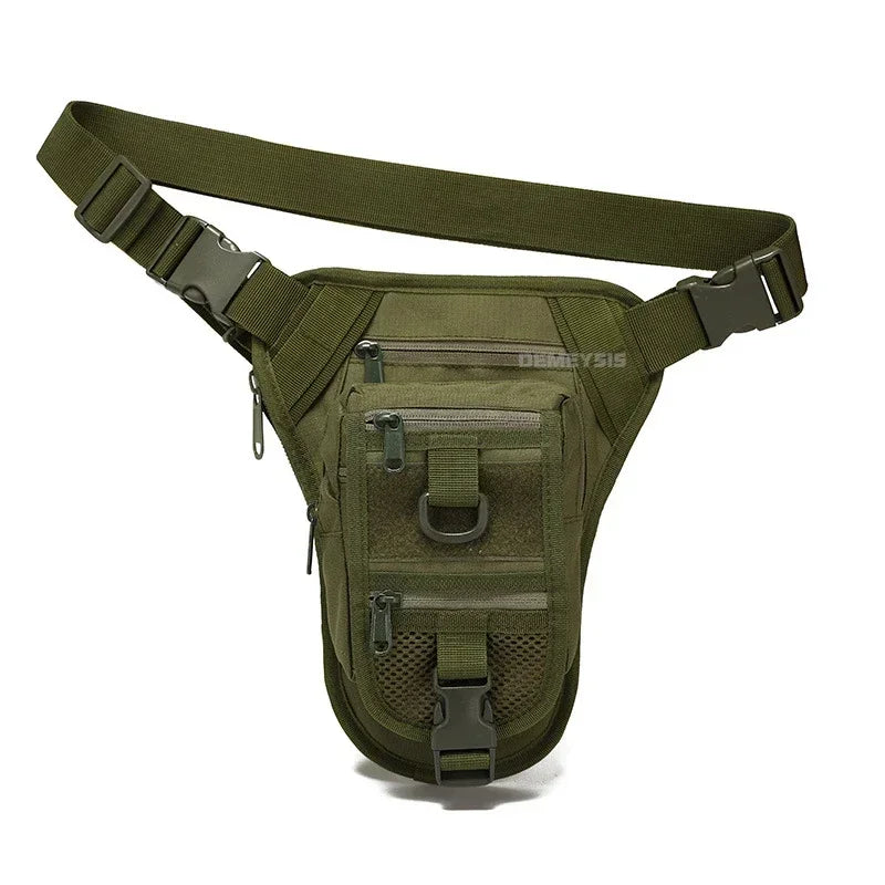 Borsa tattica da combattimento per tiro in vita Borsa da gamba regolabile per escursionismo Caccia Marsupi Molle Drop Leg Bag