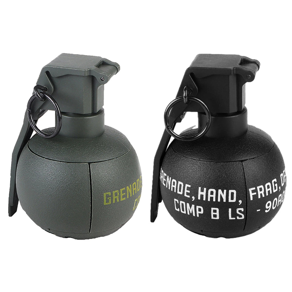 Granata Giocattolo Modello con Anello di Attivazione e 1 Sacchetto di Munizioni, Giocattolo Tattico per Airsoft e Paintball, Divertente per Adulti, Gioco all'Aperto CS A7
