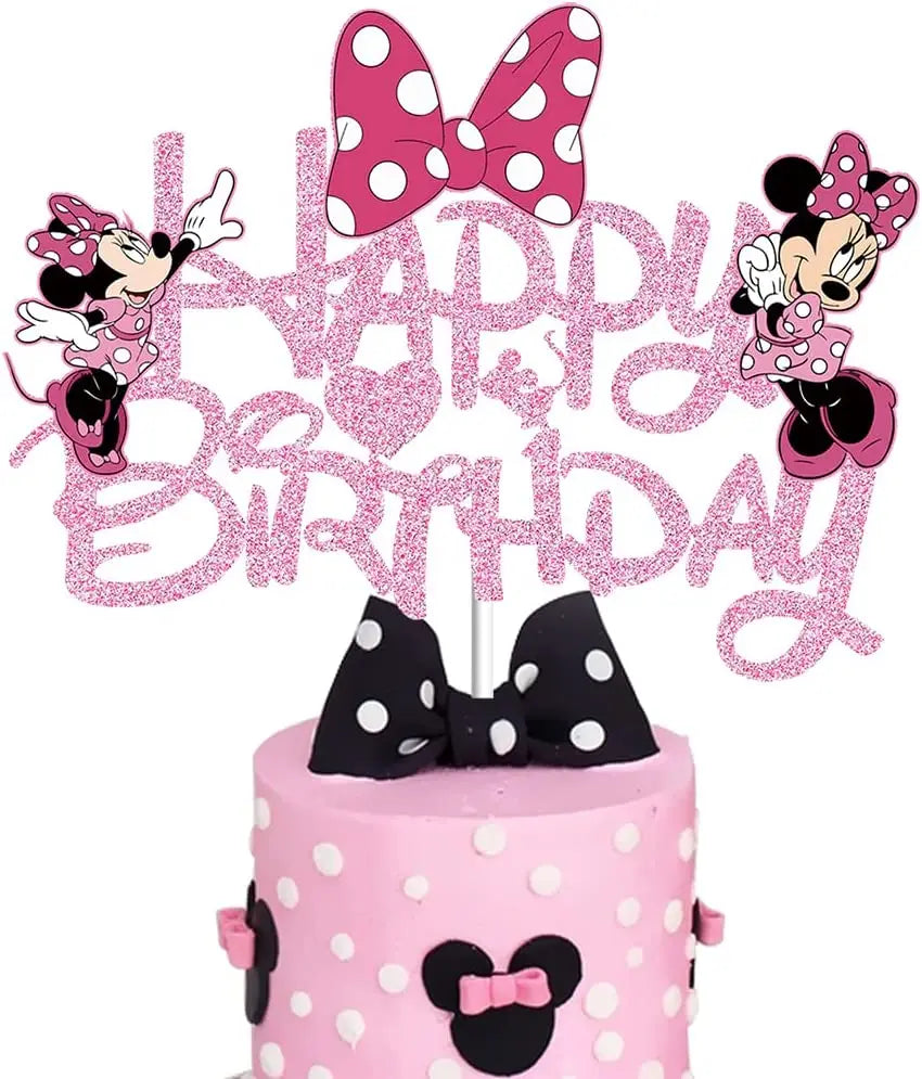 Cartoon Mickey Minnie Mouse Baking Cake Decoration Ornaments Cake Topper for Kids Birthday Party Decoration Supplies Toys Gifts