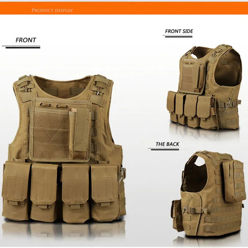 Gilet tattico CS Gioco Airsoft Assault Molle Gilet Attrezzatura Abbigliamento outdoor Caccia Gilet mimetico Gilet di sicurezza da combattimento