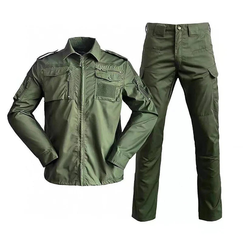 Uniform Camouflage outdoors Combat Shirt Uniforme Tactical Suit Clothing CS Softair Men Working Clothes with Caps