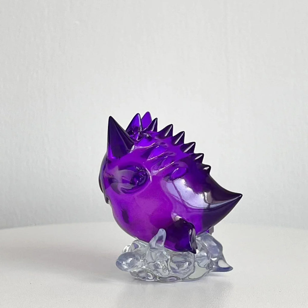 New 8cm Pokemon Figure Snorlax  Gengar Transparent Action Figure Statue Anime Model Doll Decoraion Collectible Toys Gift Pvc