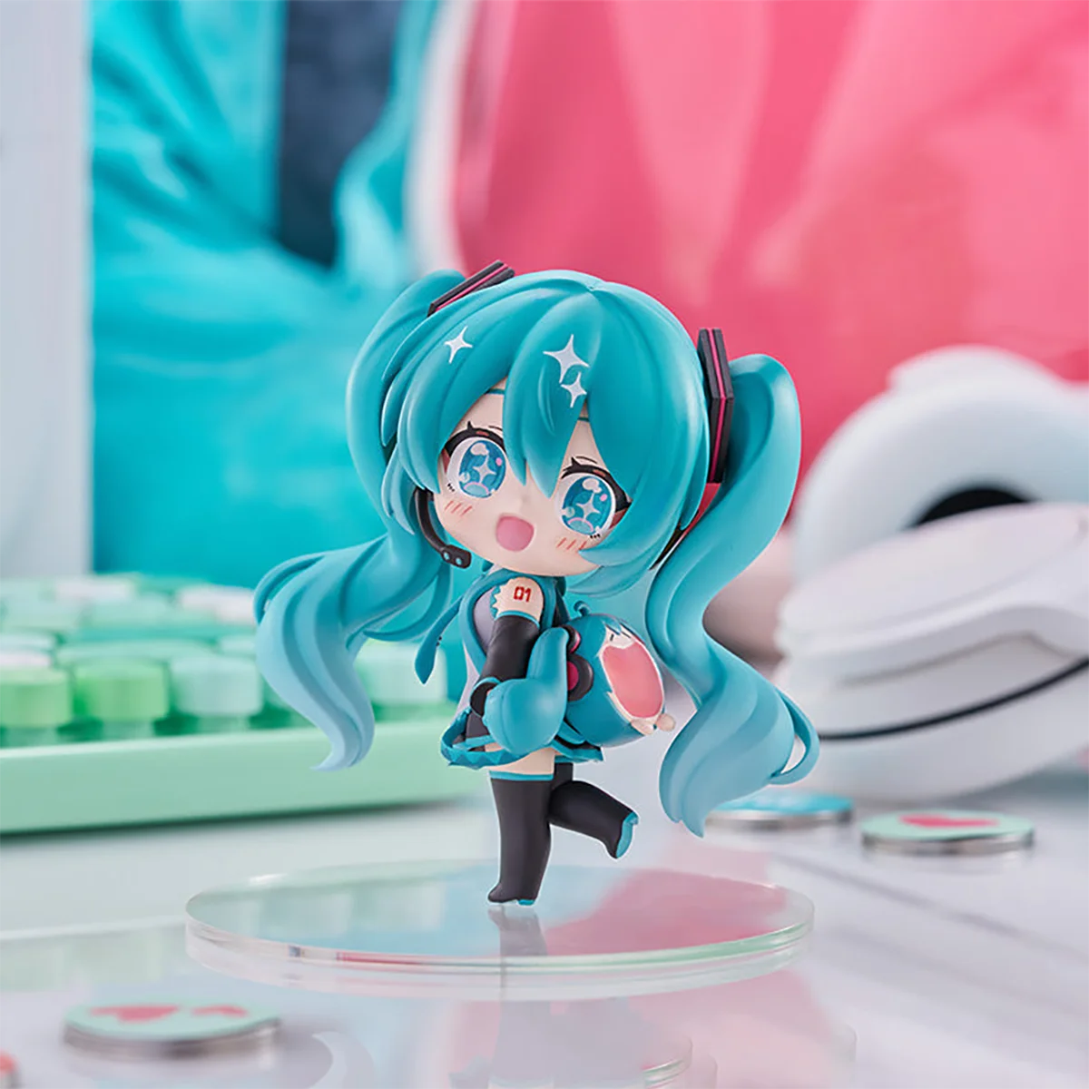 100% Original FuRyu Tenitol Piapro Characters Hatsune Miku Very Happy Ita Bag Ver. Mini Garage Kit Collection Series Model Toys