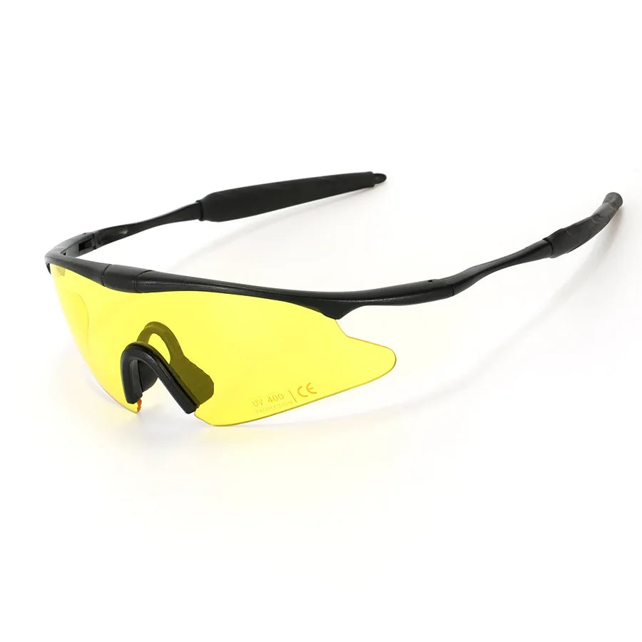 Occhiali da tiro tattici - Occhiali da sole sportivi in stile militare per softair, ciclismo, sport all'aria aperta e appassionati militari,