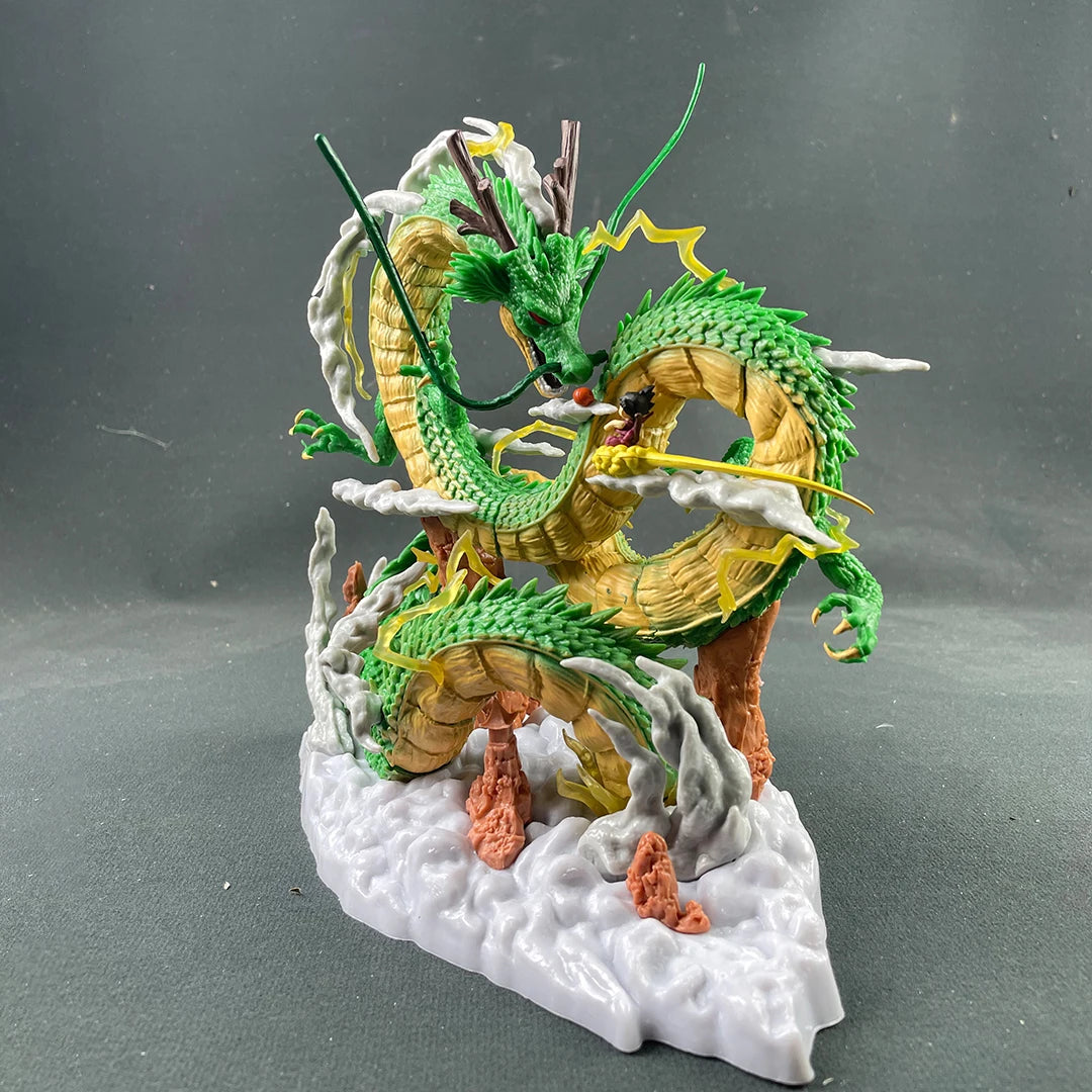 Anime Dragon Ball Z Shenron Figure with kid goku Figurine 20.5CM PVC Action figures Shenlong DBZ Collectible Model Statue Toys