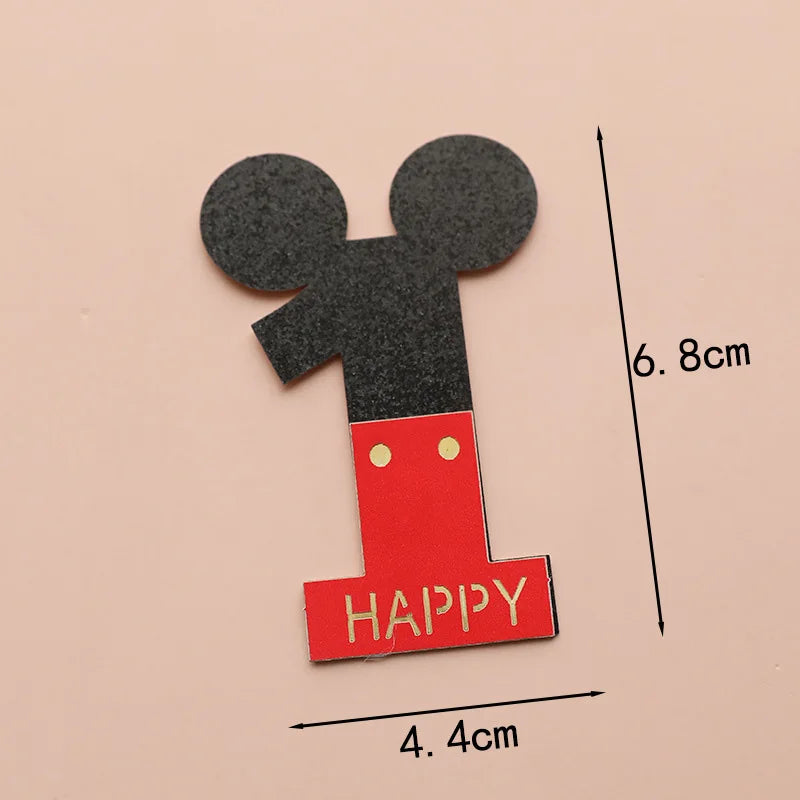 Cartoon Mickey Minnie Mouse Baking Cake Decoration Ornaments Cake Topper for Kids Birthday Party Decoration Supplies Toys Gifts