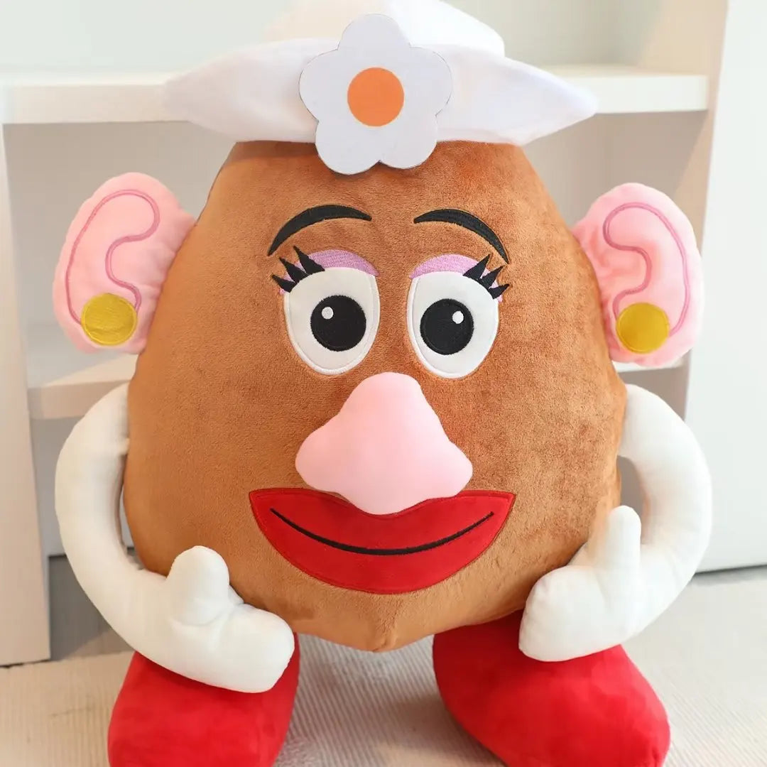 Carino Mr e Mrs Testa di patate Peluche Bella farcita Toy Story Anime Peluche Bambola addormentata Cuscino Coperta Pisolino Regali di Natale Ragazza