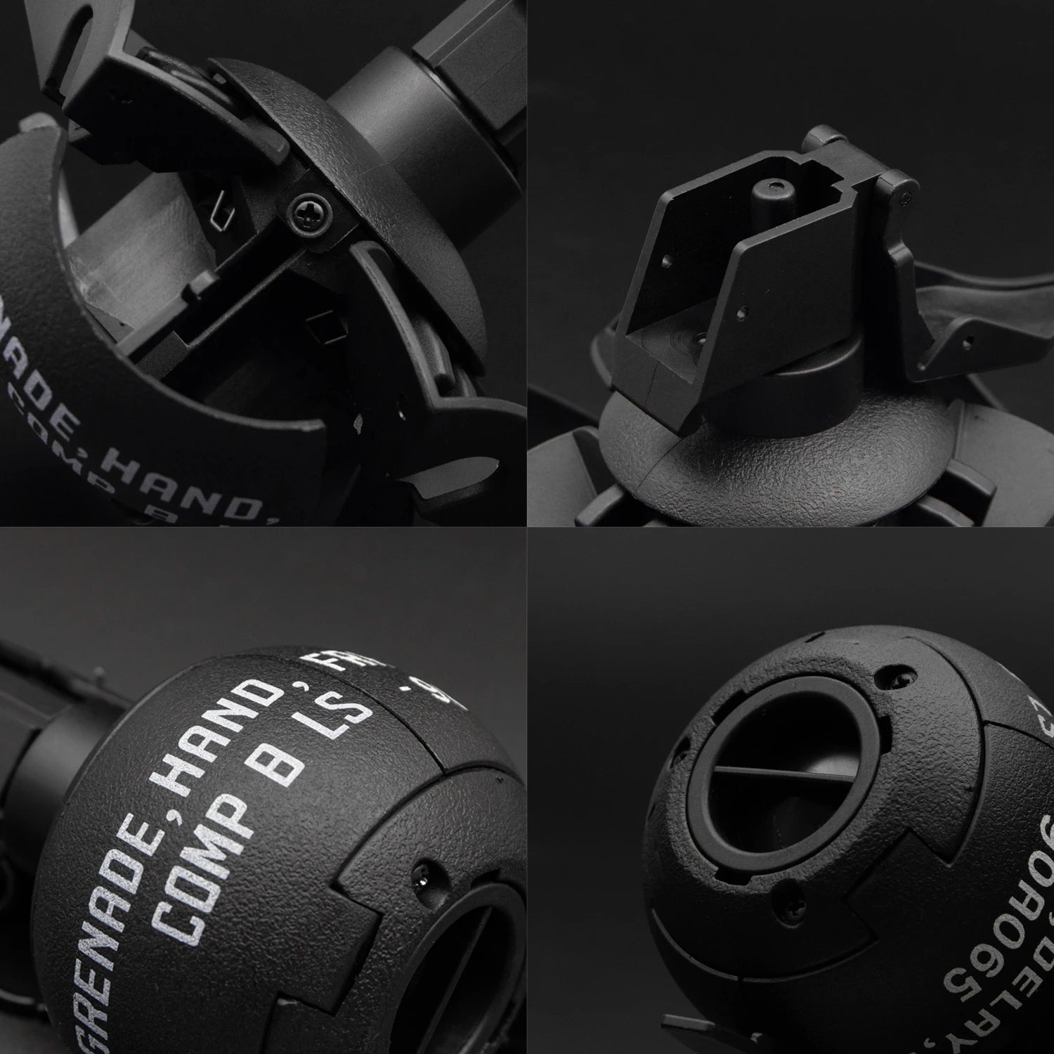 Granata Giocattolo Modello con Anello di Attivazione e 1 Sacchetto di Munizioni, Giocattolo Tattico per Airsoft e Paintball, Divertente per Adulti, Gioco all'Aperto CS A7