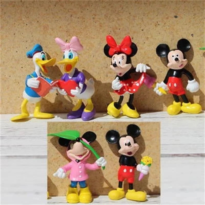 Cartoon Mickey Minnie Mouse Baking Cake Decoration Ornaments Cake Topper for Kids Birthday Party Decoration Supplies Toys Gifts
