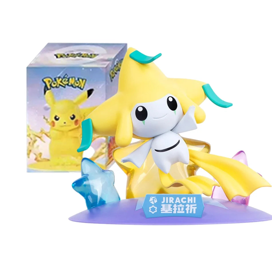 12 Pok é mon Action Dolls Pikachu Blind Box Anime Models Desktop Decorations Pok é mon Toys Children's Birthday Gifts
