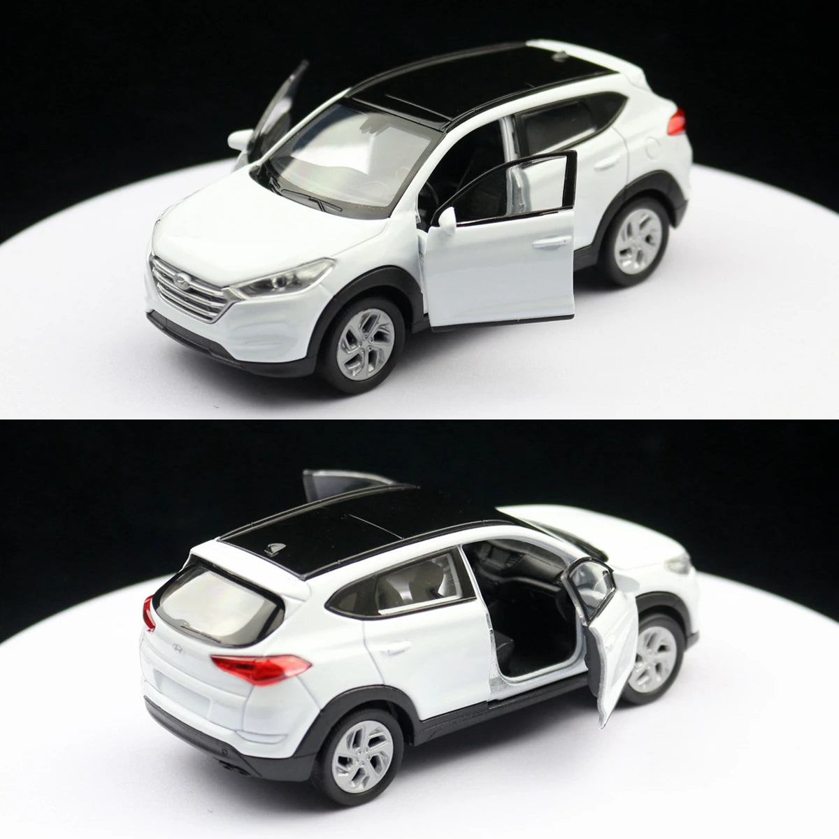 1/36 Hyundai Tucson SUV giocattolo modello di auto Welly pressofuso in lega veicolo in miniatura tirare indietro collezione regalo per bambini ragazzi capretto