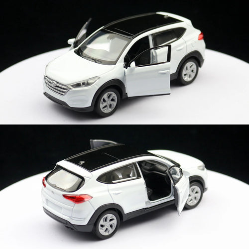 1/36 Hyundai Tucson SUV giocattolo modello di auto Welly pressofuso in lega veicolo in miniatura tirare indietro collezione regalo per bambini ragazzi capretto