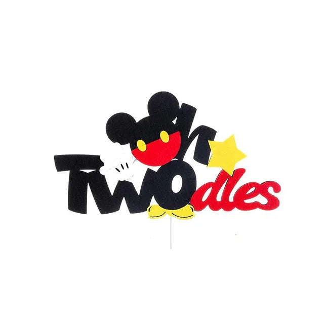 Cartoon Mickey Minnie Mouse Baking Cake Decoration Ornaments Cake Topper for Kids Birthday Party Decoration Supplies Toys Gifts