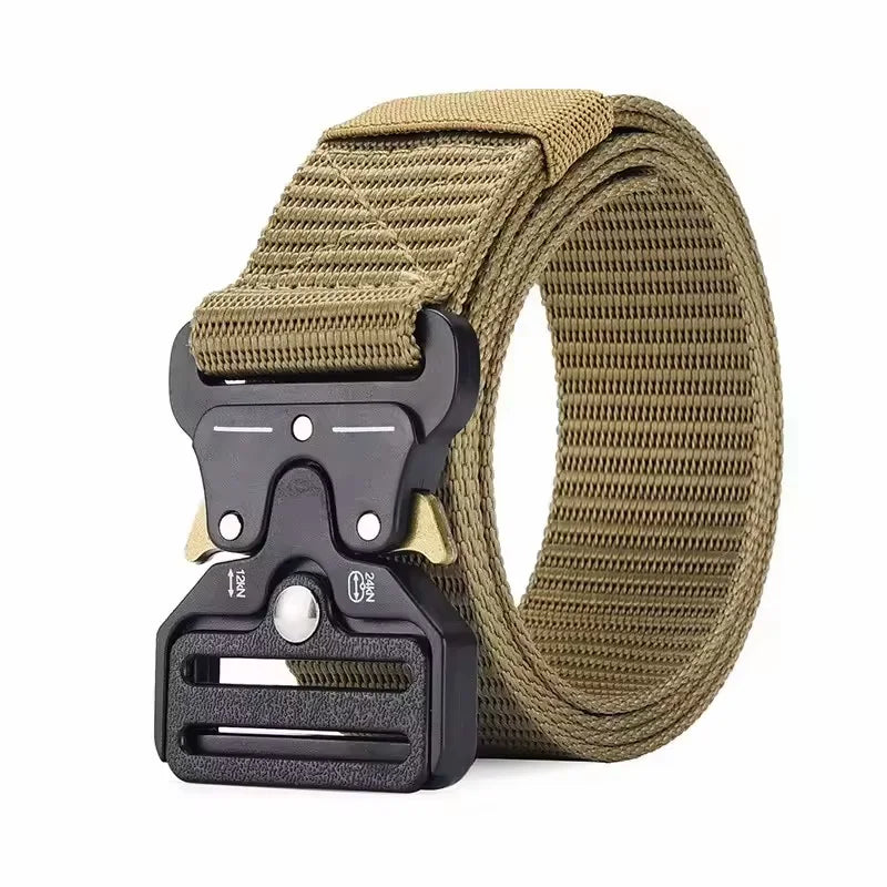 Cintura tattica da uomo |   Cintura da combattimento in tela di nylon per tutte le stagioni con design neutro, costruita per caccia e spedizioni all'aperto