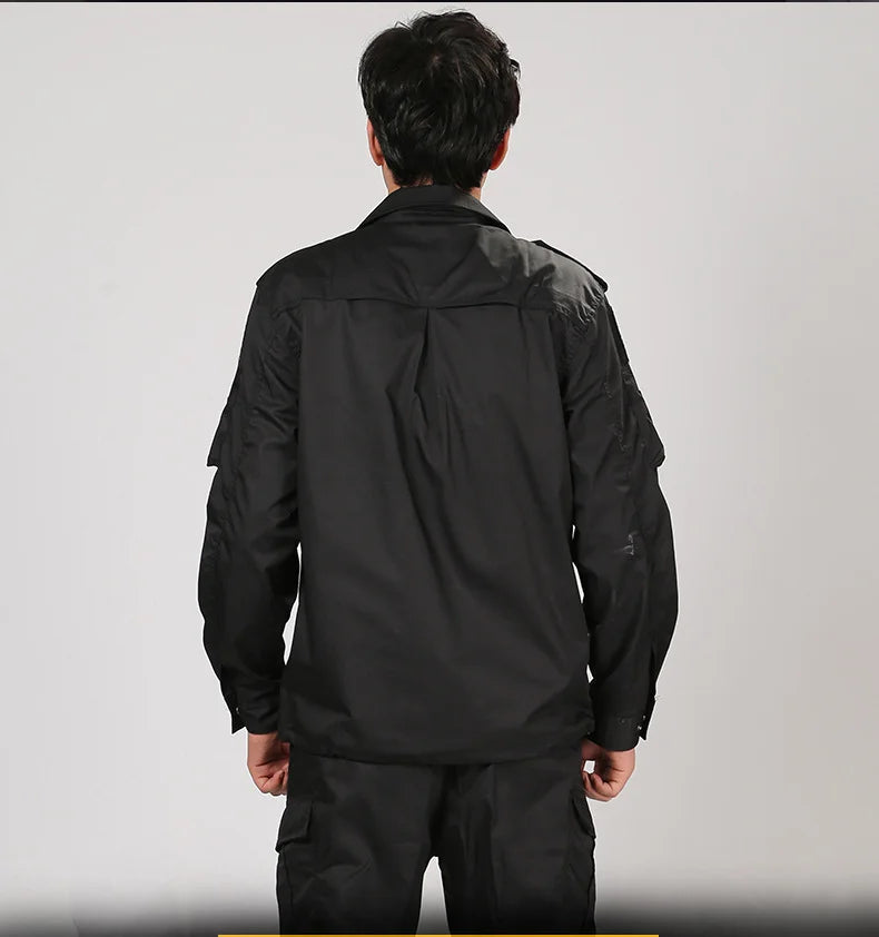 Uniform Camouflage outdoors Combat Shirt Uniforme Tactical Suit Clothing CS Softair Men Working Clothes with Caps