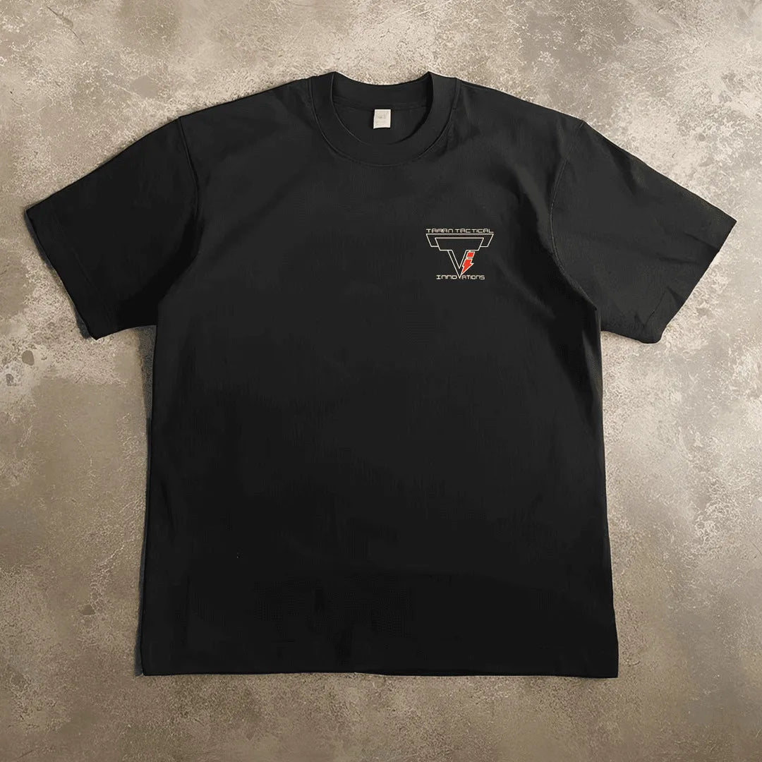 Maglietta Tattica Taran Tactical TTI 2026, Abbigliamento Tattico Estivo a Maniche Corte, Stile Militare per Uomo Robusto