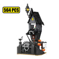 MOC Christmas Nightmare Castle Model Building Blocks Jack's House Architecture Bricks Toys Halloween Decoration Kids Xmas Gifts