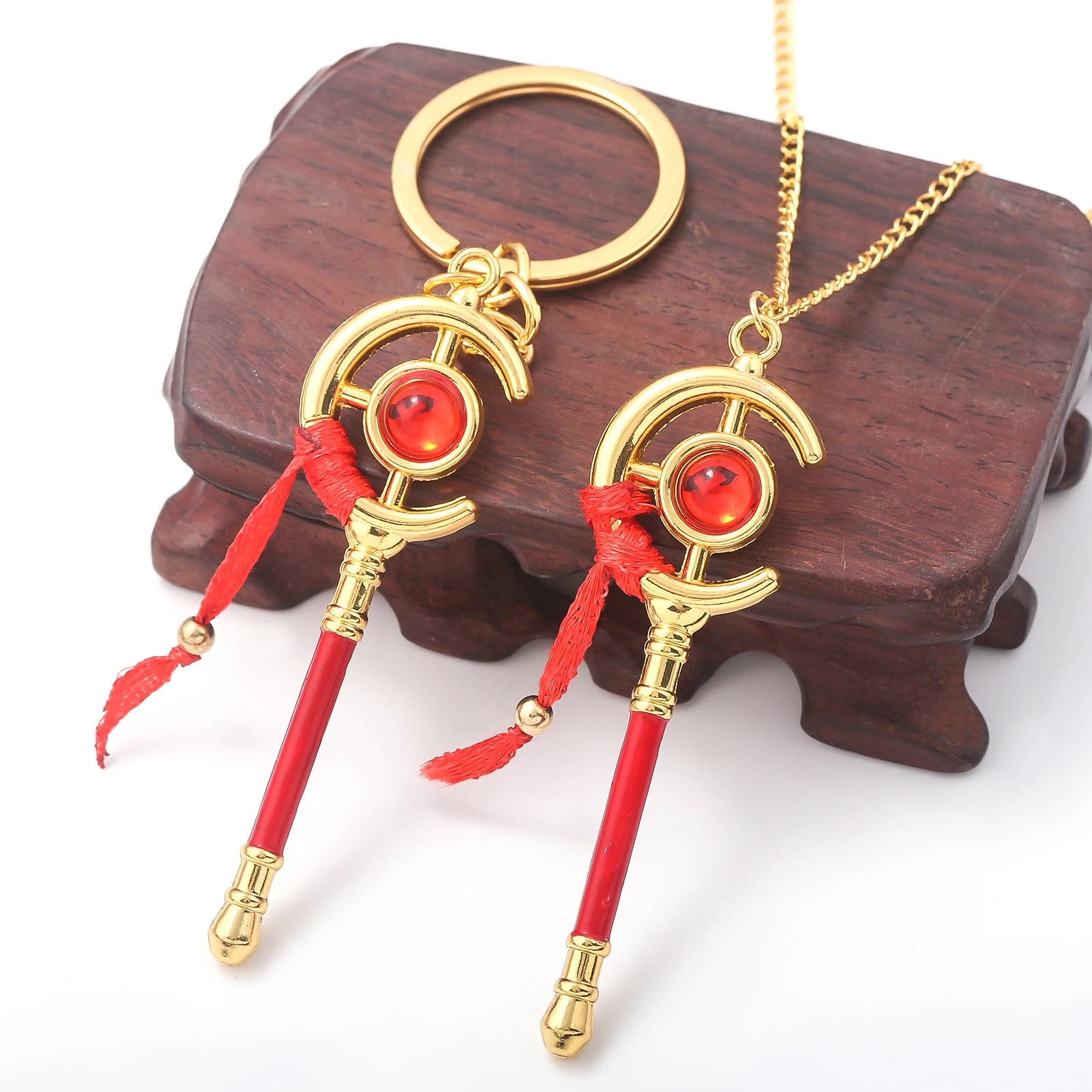 New Anime Keychain Frieren Magic Wand Decoration Cosplay Props Cute Pendant Hanging Ornament Role Play Keychain Toys Gifts
