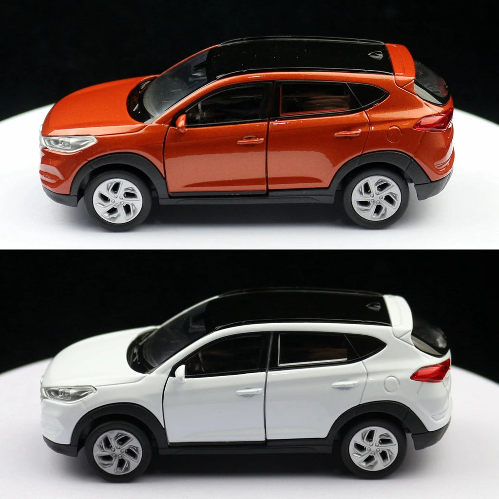 1/36 Hyundai Tucson SUV giocattolo modello di auto Welly pressofuso in lega veicolo in miniatura tirare indietro collezione regalo per bambini ragazzi capretto