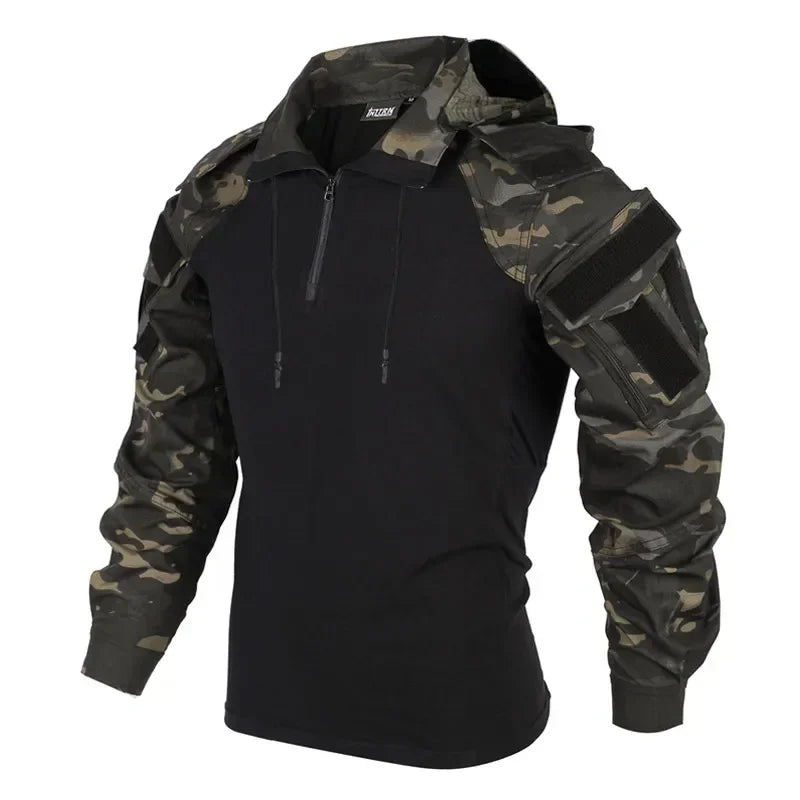 Tute tattiche da esterno Uniforme da escursionismo Resistente all'usura Uomo Abbigliamento da arrampicata Pantaloni da paintball Softair Camicia da combattimento Attrezzatura da campeggio