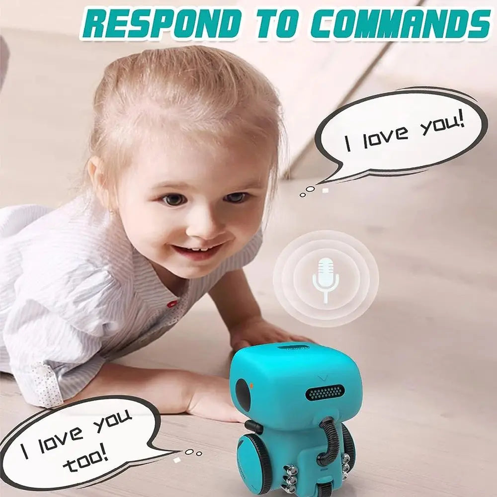 Robot giocattolo Robot intelligenti Versione russa, inglese e spagnola Giocattoli con controllo vocale e touch Robot RC educativo interattivo