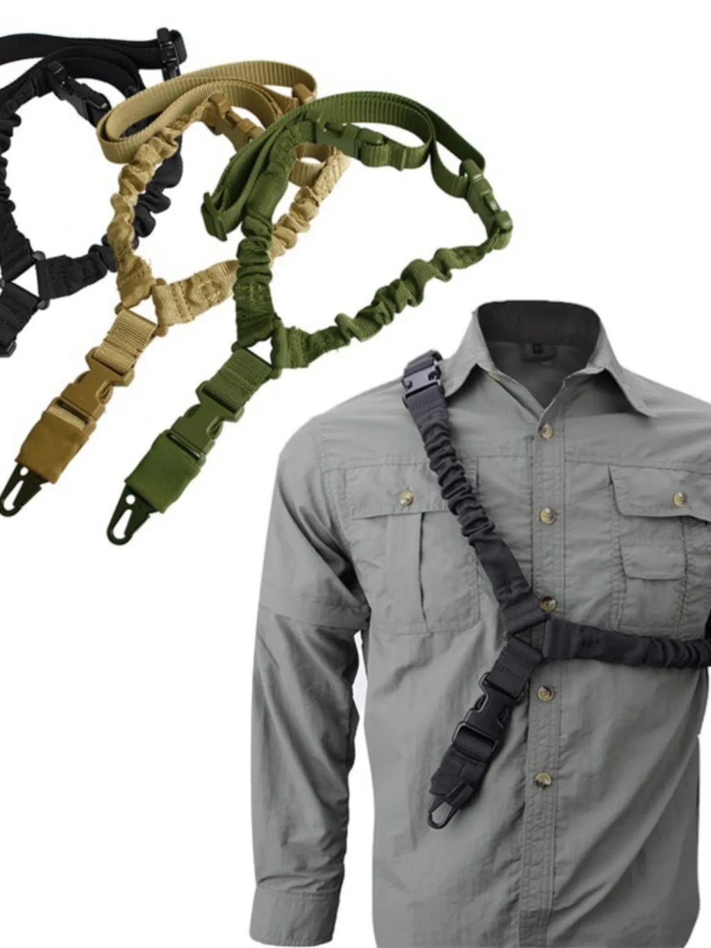 Corda per cinghia tattica a cavallo diagonale in nylon per esterni, corda per pistola tattica americana a punto singolo, corda per attività tattica con cannone ad acqua