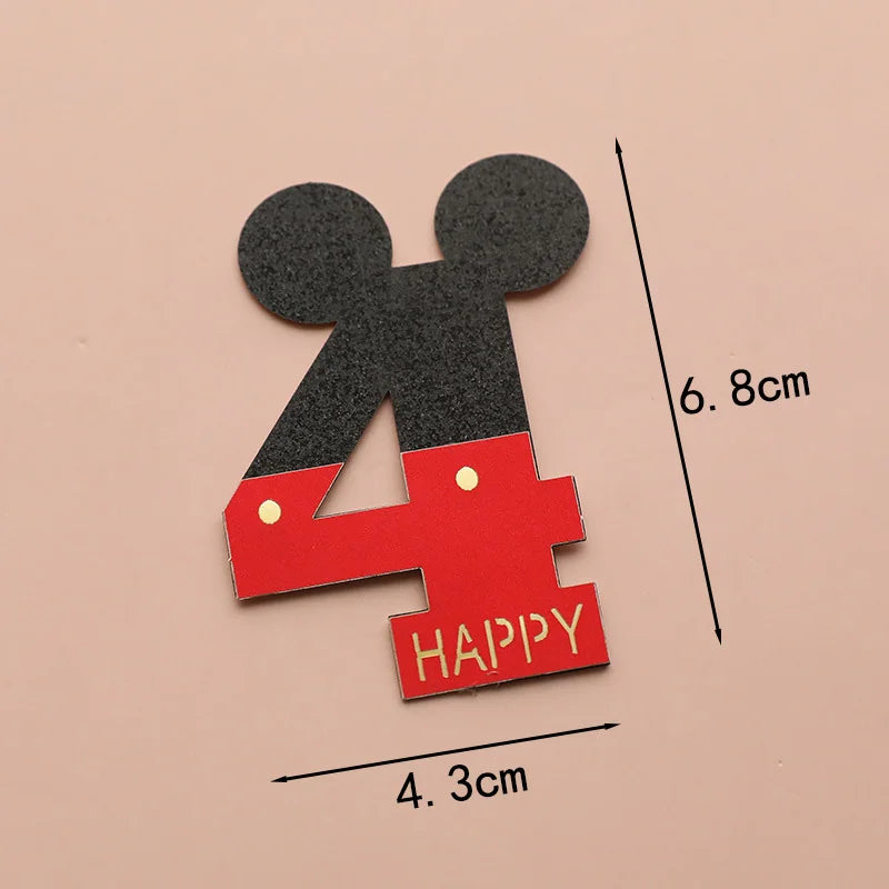Cartoon Mickey Minnie Mouse Baking Cake Decoration Ornaments Cake Topper for Kids Birthday Party Decoration Supplies Toys Gifts