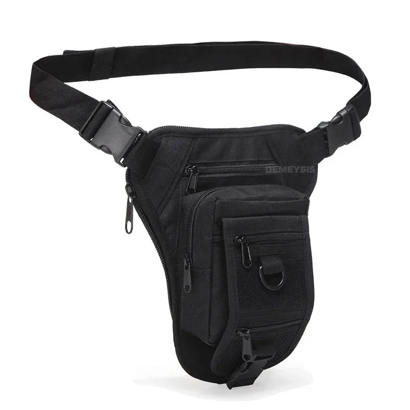 Borsa tattica da combattimento per tiro in vita Borsa da gamba regolabile per escursionismo Caccia Marsupi Molle Drop Leg Bag