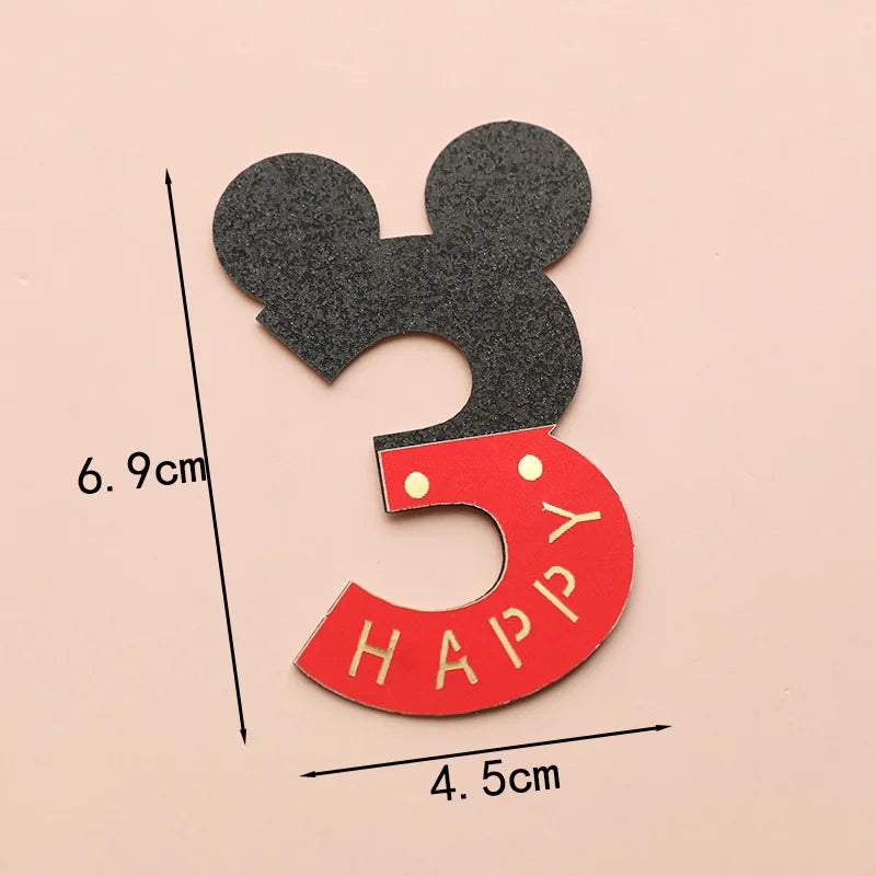 Cartoon Mickey Minnie Mouse Baking Cake Decoration Ornaments Cake Topper for Kids Birthday Party Decoration Supplies Toys Gifts