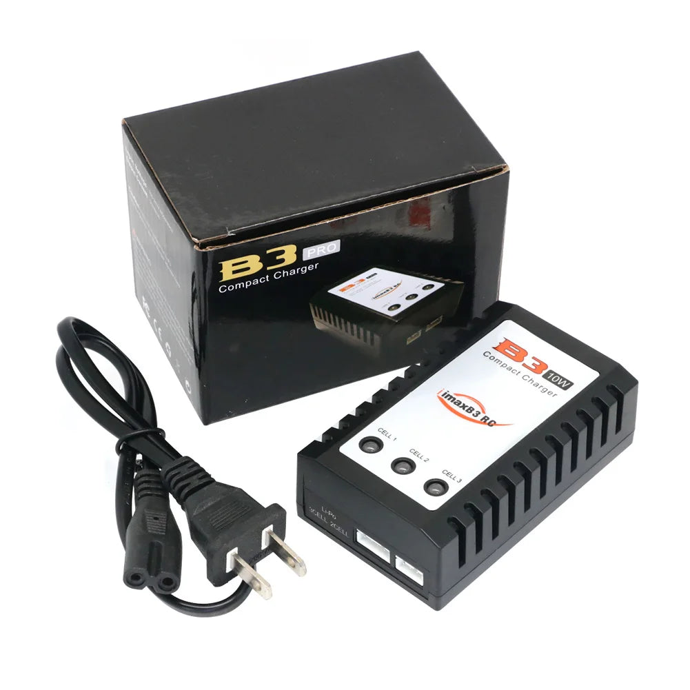 Caricatore compatto per batteria Lipo IMAX B3 PRO 7.4V 11.1V 2S 3S 110-240V Caricatore per alimentatore Lipo Spina europea per parti di elicotteri RC