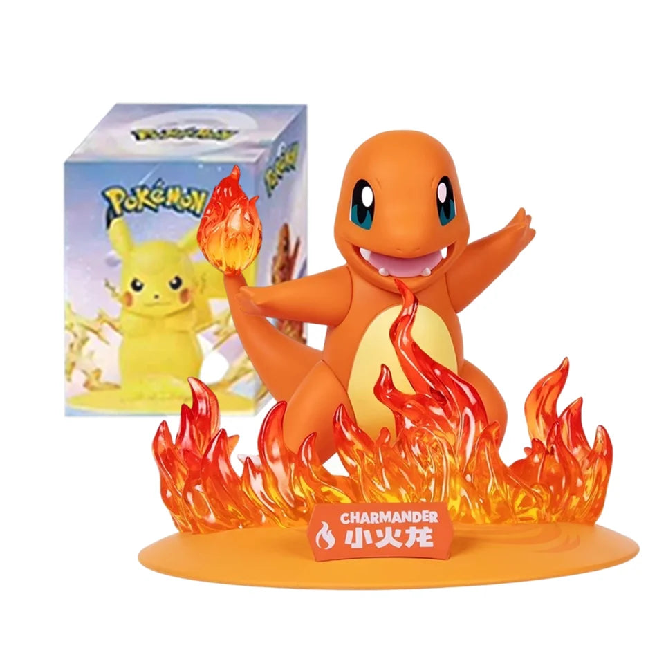 12 Pok é mon Action Dolls Pikachu Blind Box Anime Models Desktop Decorations Pok é mon Toys Children's Birthday Gifts