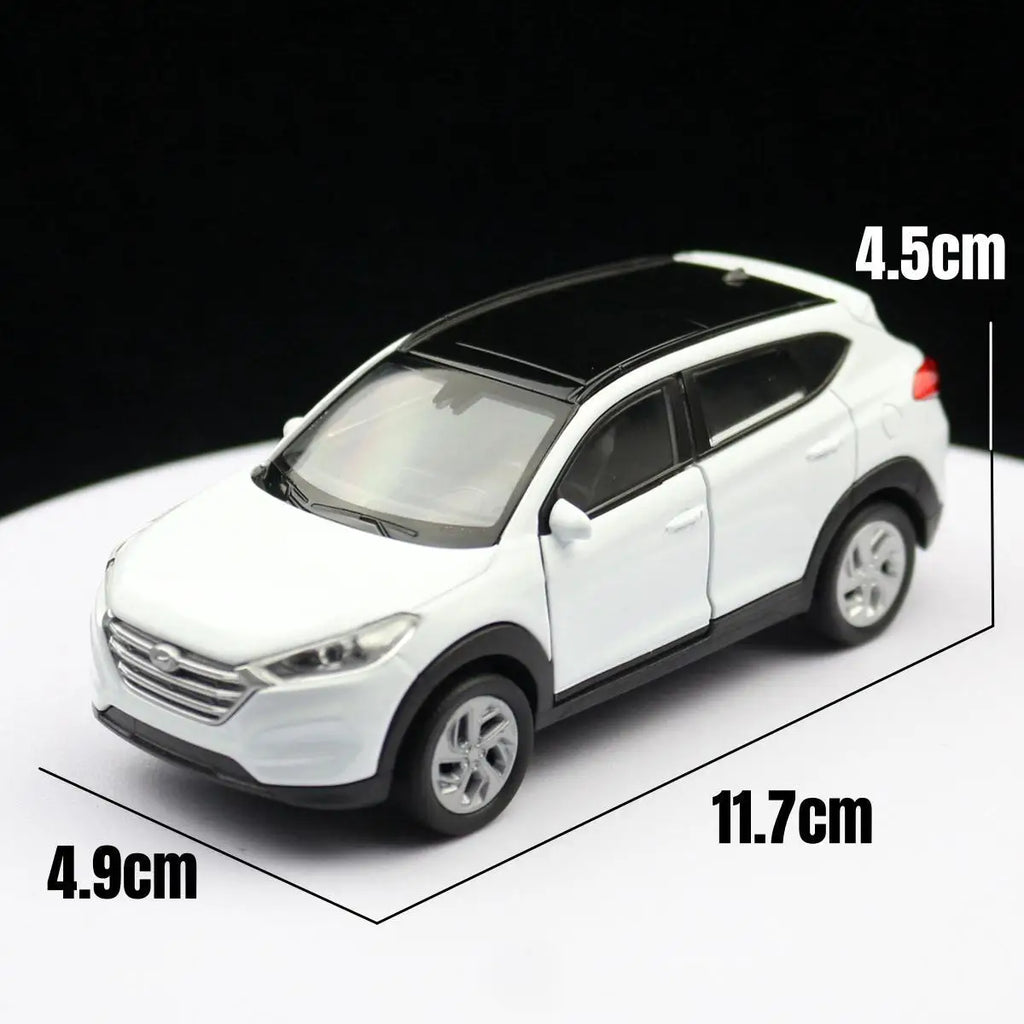1/36 Hyundai Tucson SUV giocattolo modello di auto Welly pressofuso in lega veicolo in miniatura tirare indietro collezione regalo per bambini ragazzi capretto