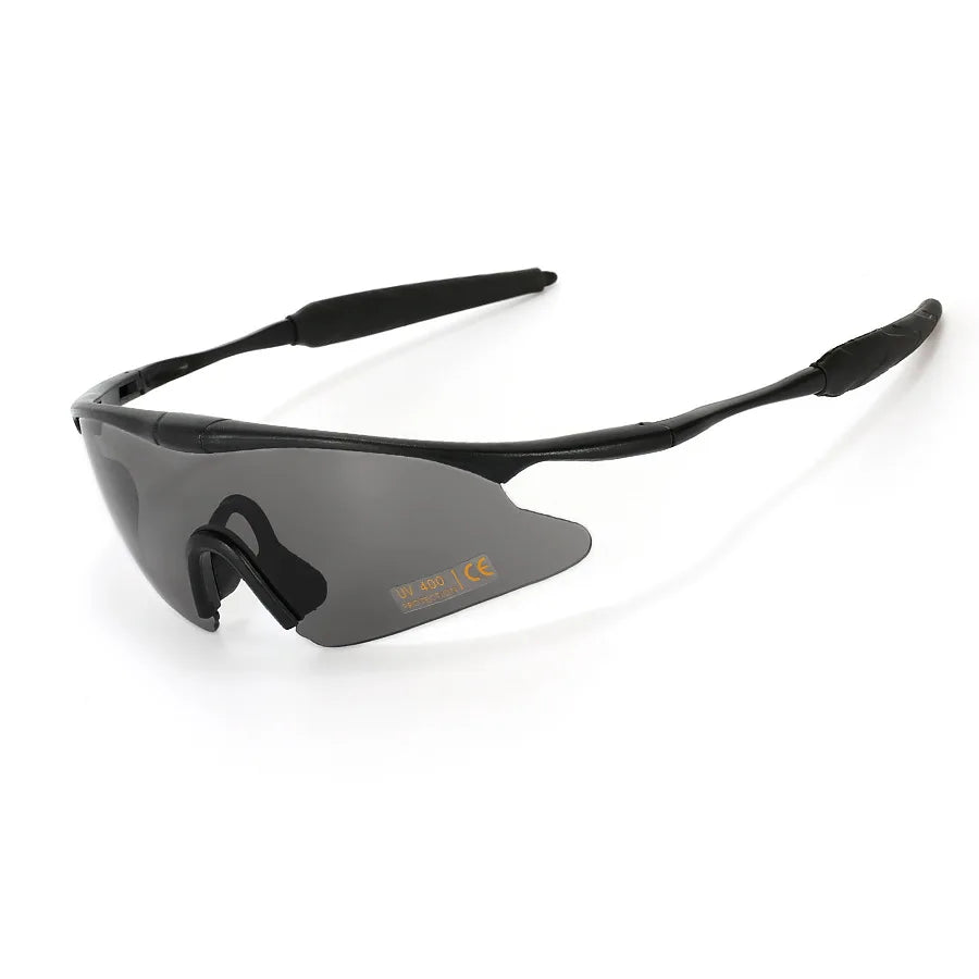 Occhiali da tiro tattici - Occhiali da sole sportivi in stile militare per softair, ciclismo, sport all'aria aperta e appassionati militari,