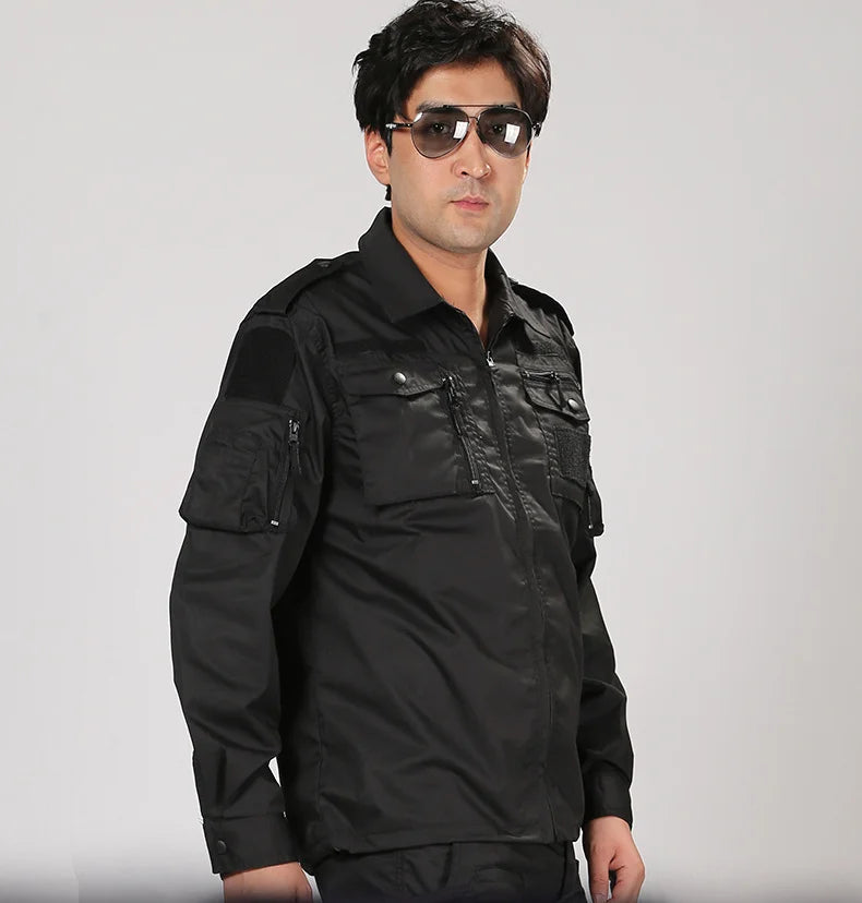 Uniform Camouflage outdoors Combat Shirt Uniforme Tactical Suit Clothing CS Softair Men Working Clothes with Caps