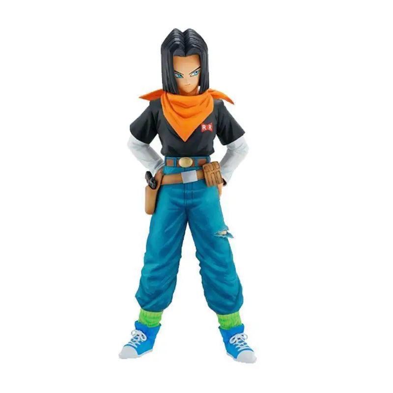 24CM Anime Dragon Ball Z Android 17 18 Figure Android 18 PVC Action Figures Collection Model Toys for Children Christmas Gifts
