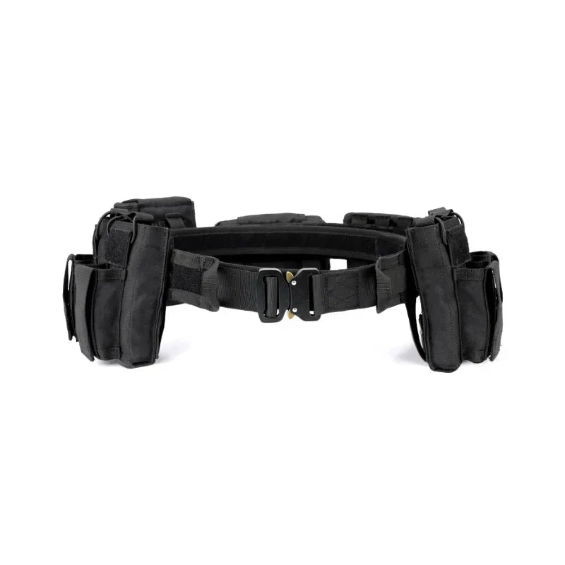 Marsupio tattico 6 in 1 Cintura di scarico tattica con tasche Portafoglio per attrezzatura da caccia Zaino tattico esterno impermeabile