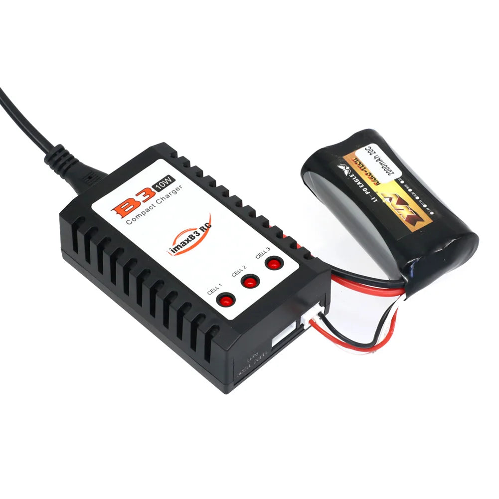 Caricatore compatto per batteria Lipo IMAX B3 PRO 7.4V 11.1V 2S 3S 110-240V Caricatore per alimentatore Lipo Spina europea per parti di elicotteri RC