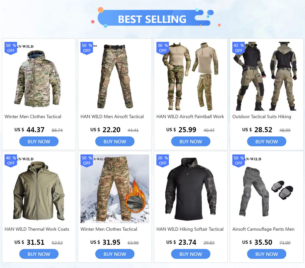 Softair Tactical Uniform Combat Shirt Climbing Suit Camo Pants Men Clothing Camping Paintball Set Hiking Outfit Climb Clothes