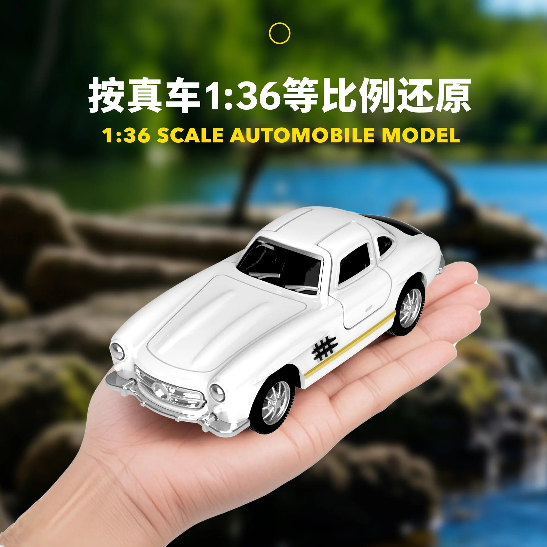 Auto Giocattolo in Lega 1:36, Modello a Inerzia, Regalo di Compleanno per Bambini, Simulazione Realistica