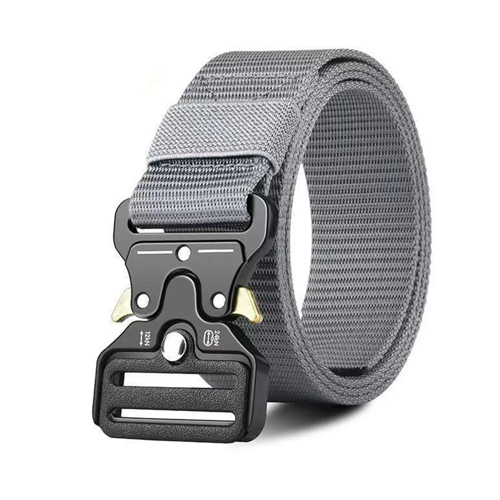 Cintura tattica da uomo |   Cintura da combattimento in tela di nylon per tutte le stagioni con design neutro, costruita per caccia e spedizioni all'aperto