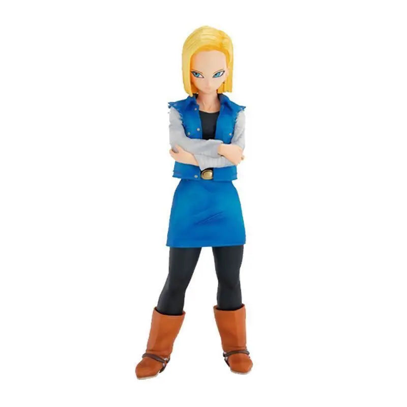 24CM Anime Dragon Ball Z Android 17 18 Figure Android 18 PVC Action Figures Collection Model Toys for Children Christmas Gifts