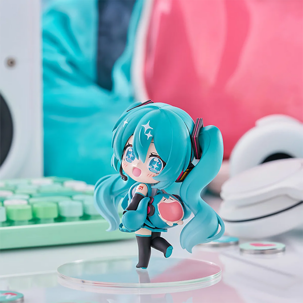 100% Original FuRyu Tenitol Piapro Characters Hatsune Miku Very Happy Ita Bag Ver. Mini Garage Kit Collection Series Model Toys
