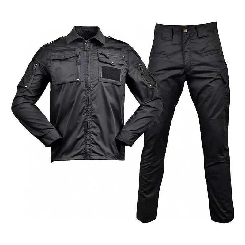 Uniform Camouflage outdoors Combat Shirt Uniforme Tactical Suit Clothing CS Softair Men Working Clothes with Caps