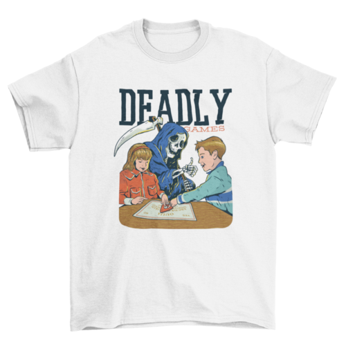 Deadly Games Funny Parody T-shirt Design